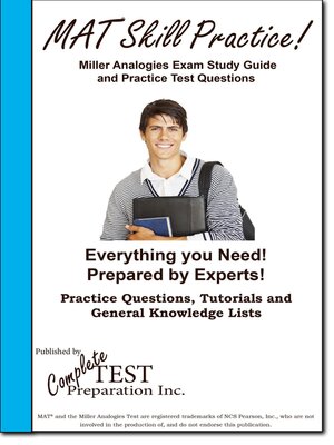 cover image of Miller Analogies Skill Practice!
